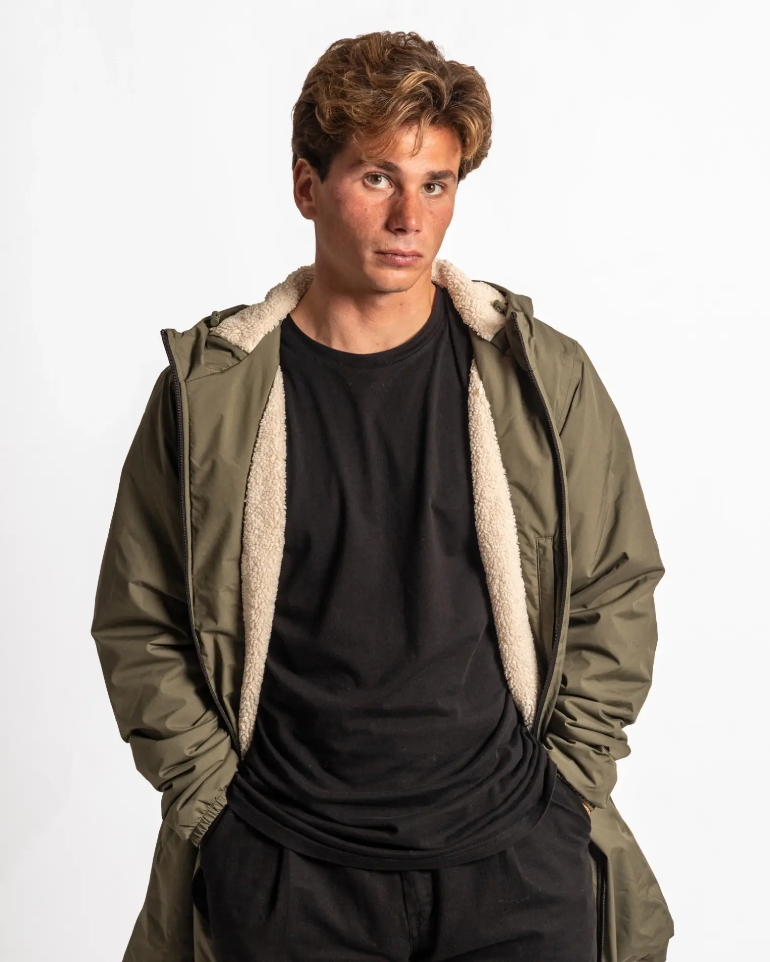 Futah - Parka Impermeable de Invierno Verde (3)