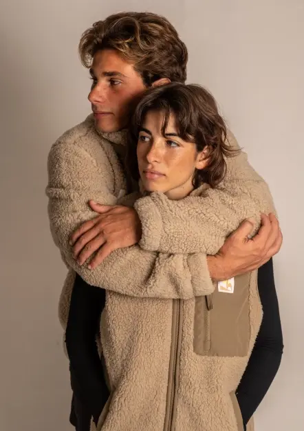 Chaqueta Sherpa Bege