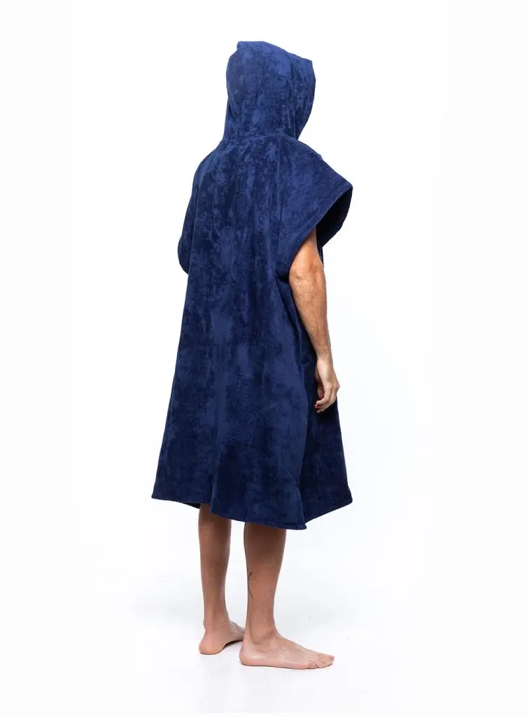 Futah - Ericeira Bleu Marine Poncho Épongé (6)