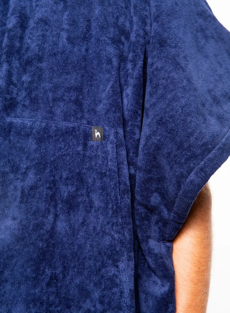 Futah - Ericeira Bleu Marine Poncho Épongé (3)
