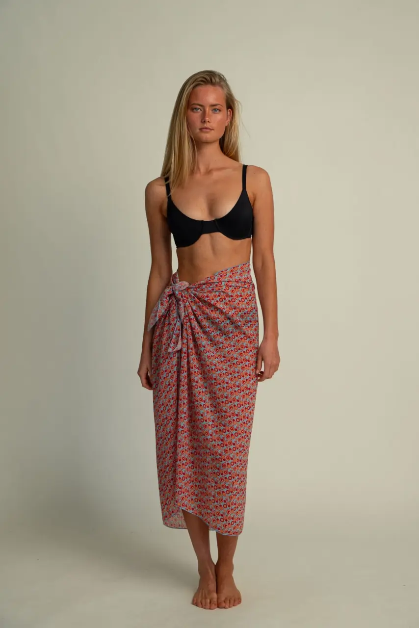 Futah - Pareo Vortex Aquatique et Corail (3)