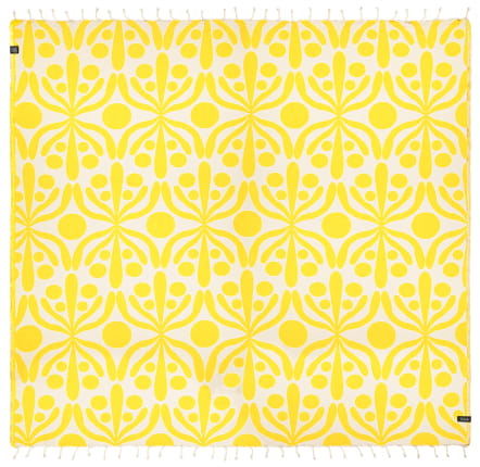 Flora Jaune Serviette de Plage XL