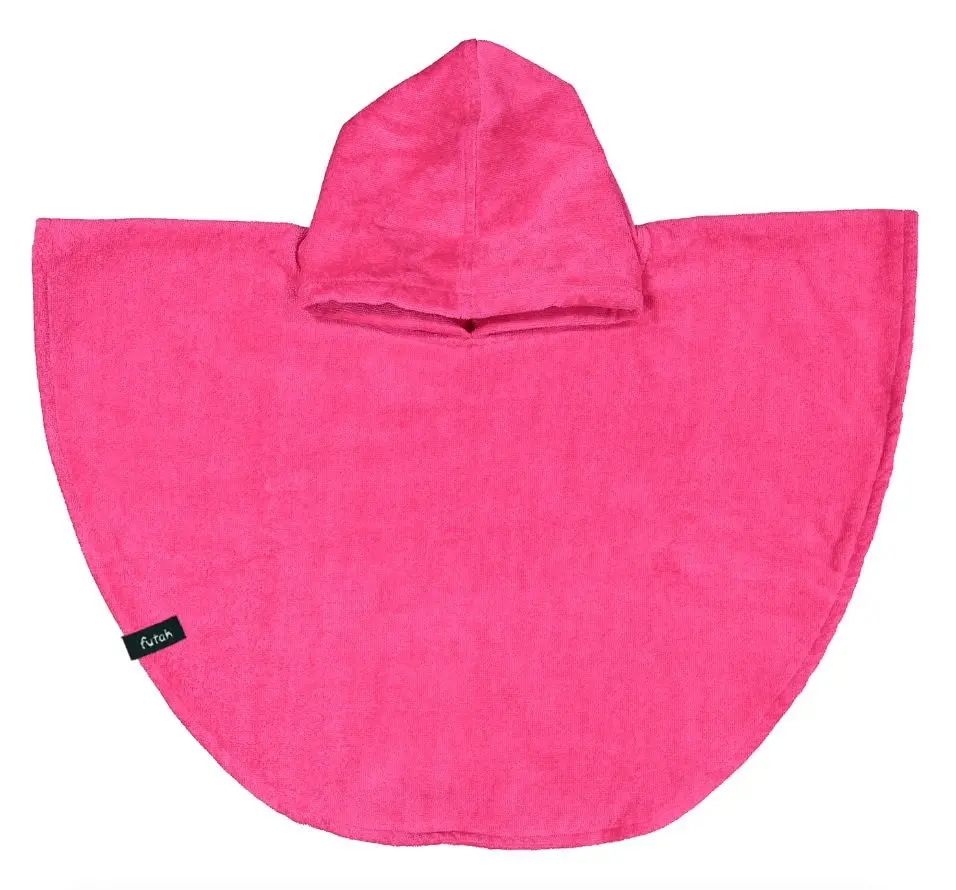 Futah - Bedu Rose Neon Poncho Épongé Bébé (1)